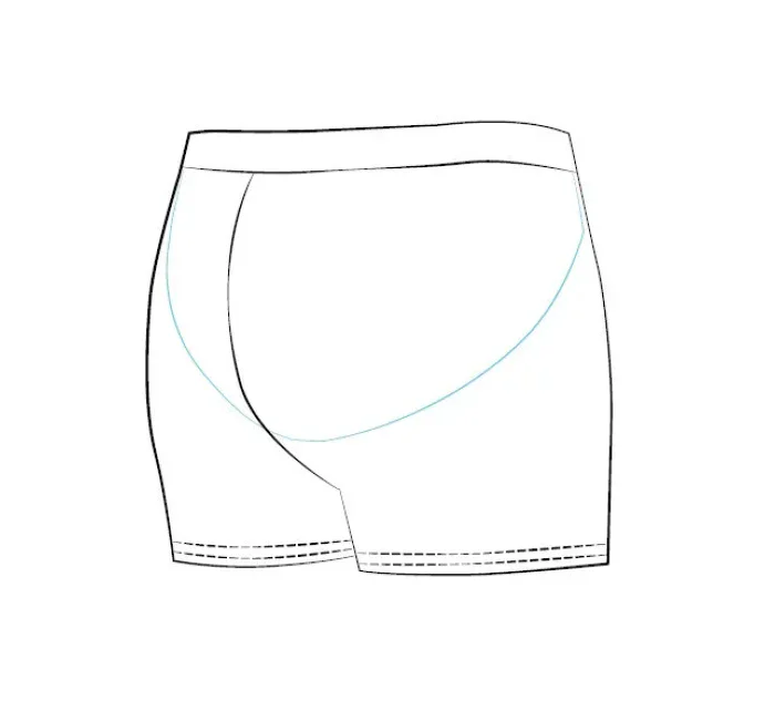 Pánské plavky L4 6 tm.modrá - Self