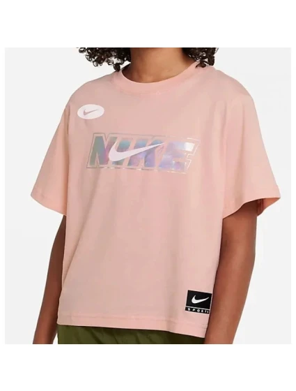 Dívčí tričko Sportswear Jr DX1724 800 - Nike Dívčí tričko Sportswear Jr DX1724 800 - Nike