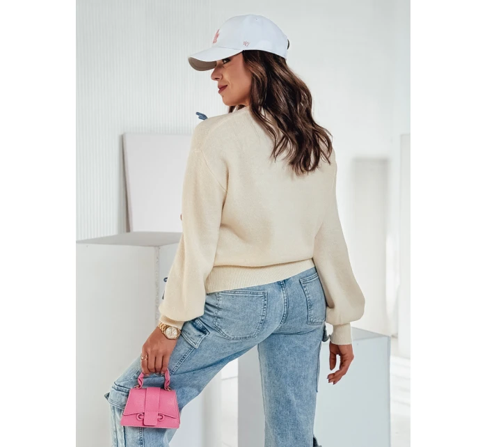Dámský svetr v velikosti beige Dstreet model 21982131 - FashionStreet
