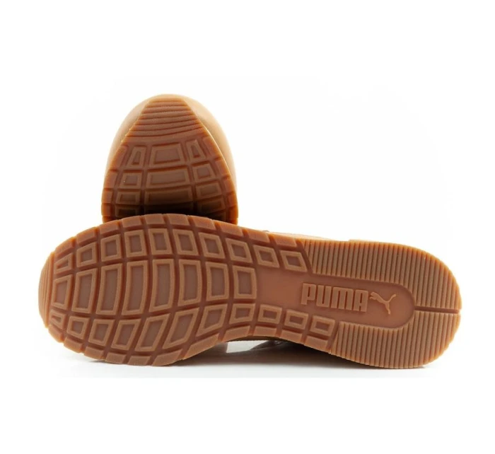 Puma ST Runner v4 Mid sportovní obuv pánské kotníkové tenisky hnědé barvy Puma ST Runner v4 Mid sportovní obuv pánské kotníkové tenisky hnědé barvy