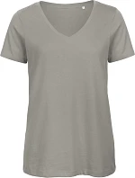 B&C Inspire V T /women_° Dámské tričko s výstřihem do V 01.TW45 light grey