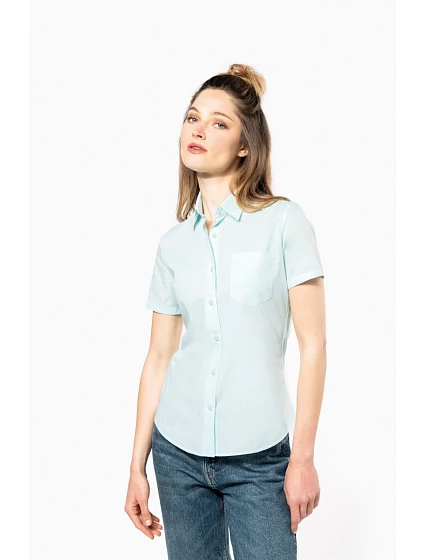 K Popelínová halenka s krátkým rukávem 20.K white model 22510155 - Kariban K Popelínová halenka s krátkým rukávem 20.K white model 22510155 - Kariban