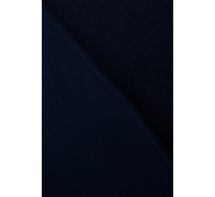 Krátká mikina na zip tmavě modrá