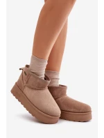 sněhule na platformě Big Star béžové model 21677565 - Big Star Shoes sněhule na platformě Big Star béžové model 21677565 - Big Star Shoes