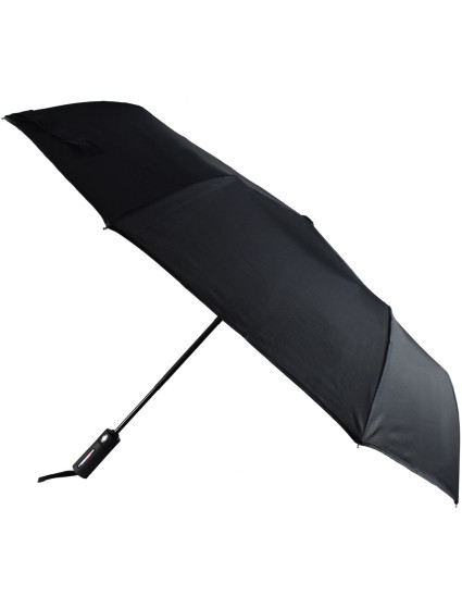Krátký deštník Semiline s automatickým otevíráním/zavíráním L2017-1 Black