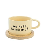 BEZ KAFE TO NEJSEM JÁ - žlutý hrníček makronka 200 ml BEZ KAFE TO NEJSEM JÁ - žlutý hrníček makronka 200 ml