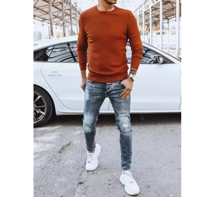 Pánský klasický červený svetr FashionStreet WX1936