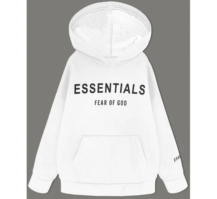 bílá dámská klokaní mikina model 19742920 - MADE IN ITALY bílá dámská klokaní mikina model 19742920 - MADE IN ITALY