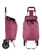 NÁKUPNÍ VOZÍK NA KOLEČKÁCH S RÁMEM 33L ČERVENÝ