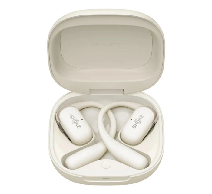 Bezdrátová sluchátka Shokz OpenFit 2 béžová