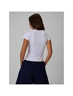 Dámské hladké tričko slim model 22276627 - 4F Dámské hladké tričko slim model 22276627 - 4F