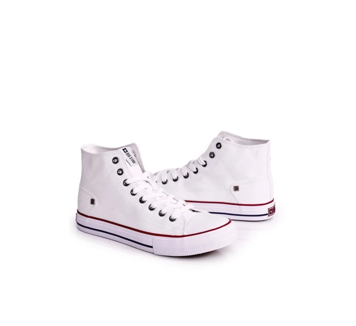 Pánské klasické vysoké tenisky BIG STAR DD174251 Bílé