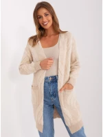 Sweter AT SW model 18990859 jasny beżowy - FPrice Sweter AT SW model 18990859 jasny beżowy - FPrice