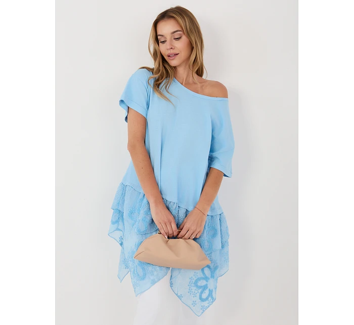 Bluzka IT SK model 22089447 jasny niebieski - FPrice