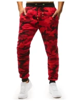 Pánské červené tepláky Dstreet model 21962124 - FashionStreet Pánské červené tepláky Dstreet model 21962124 - FashionStreet