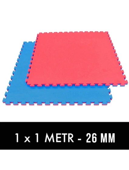 Bezpečnostní certifikovaná podložka na cvičení - Puzzle 1x1m - Tatami 26mm Bezpečnostní certifikovaná podložka na cvičení - Puzzle 1x1m - Tatami 26mm