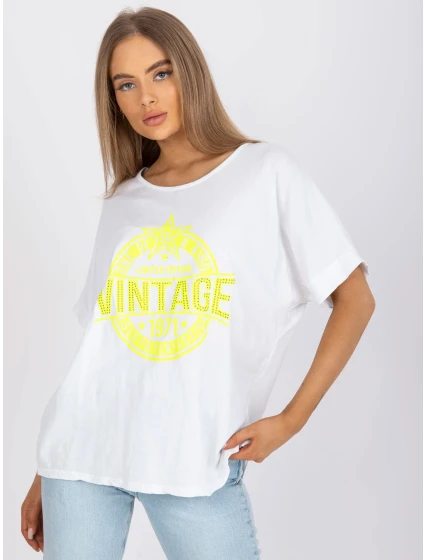 Tričko DHJ TS model 17272802 bílá a žlutá - FPrice