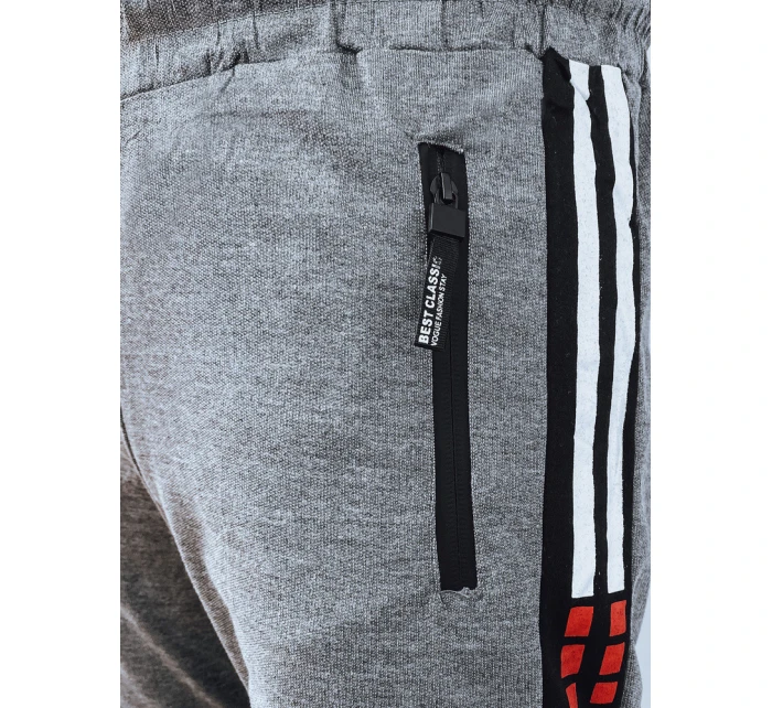 Pánské světle šedé teplákové kalhoty Dstreet model 21975783 - FashionStreet