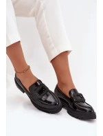 Lakované polobotky dámské s ozdobnou sponou Černé model 21710828 - Boto Lakované polobotky dámské s ozdobnou sponou Černé model 21710828 - Boto