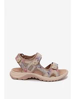 Kožené vzorované dámské sandály v sportovním stylu Morenia