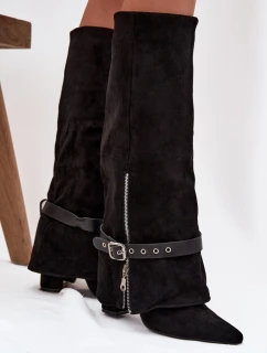 Kozačky na podpatku  model 217211 Step in style