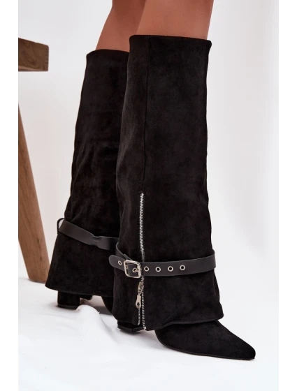 Kozačky na podpatku  model 217211 Step in style