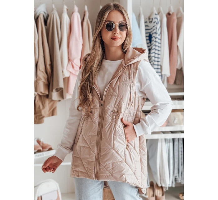 Dámská přechodná prošívaná vesta růžová Dstreet model 21987073 - FashionStreet