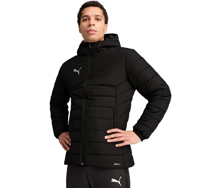 Kurtka męska Team Hooded Padded czarna 03 pánské model 21765548 - Puma