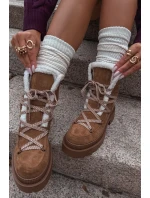 Dámské sněhule s kožíškem Camel model 21715007 - Boto