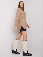 Košile EM KS model 16274877 tmavě lila - FPrice Košile EM KS model 16274877 tmavě lila - FPrice