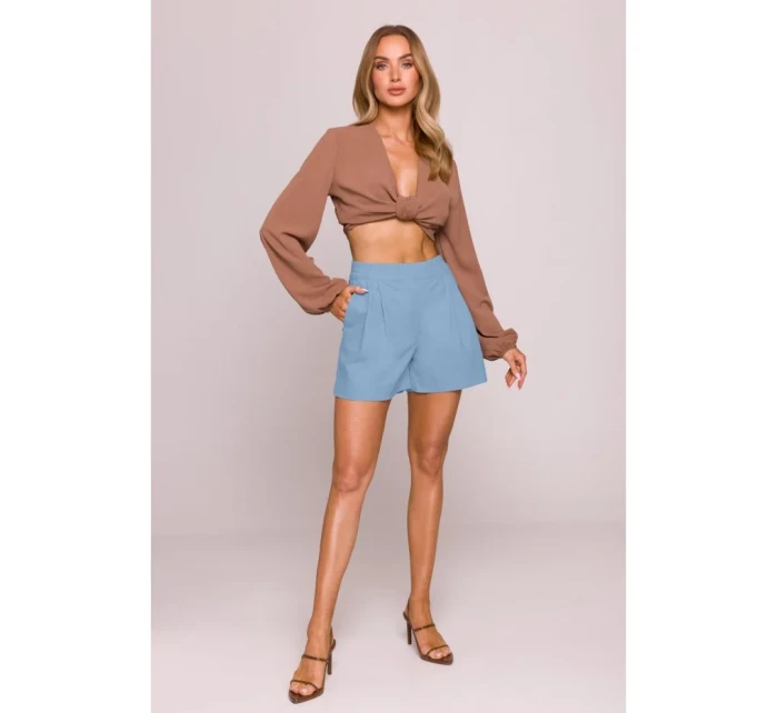 model 21136122 Džínové šortky světle modré - Moe