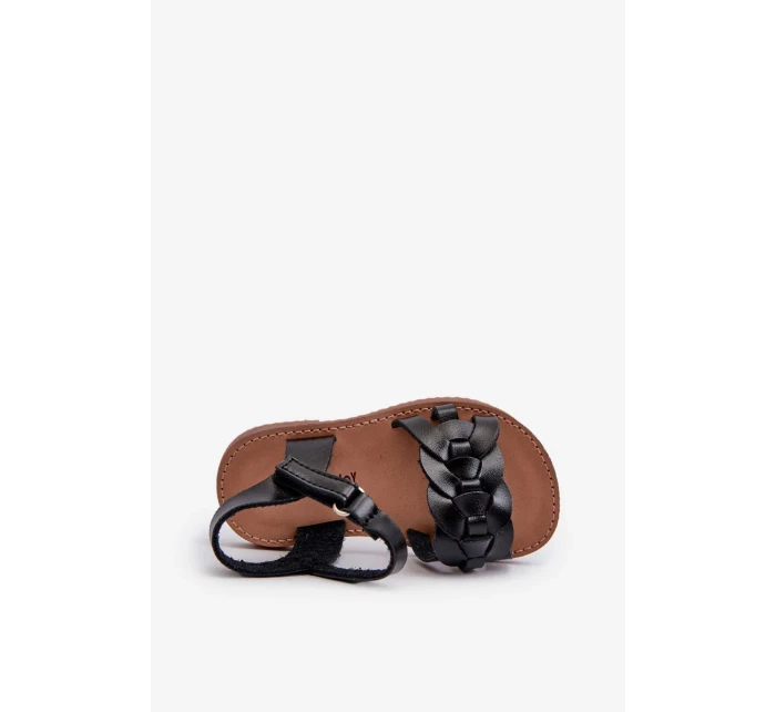 Dětské sandály se zapínáním na suchý zip, Black Marimona Dětské sandály se zapínáním na suchý zip, Black Marimona