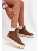 Dámské zimní boty s kožíškem Lee Cooper  – hnědé