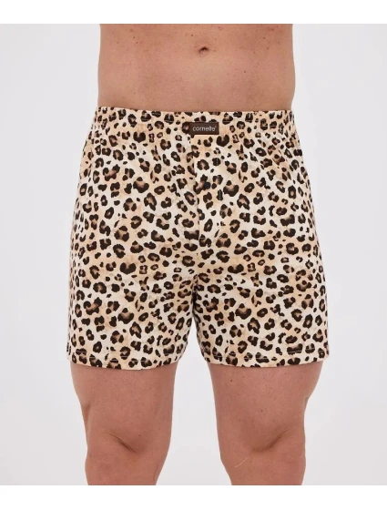 Dámské boxerky Classic 001/181 Hnědo béžová vzor - Cornette Dámské boxerky Classic 001/181 Hnědo béžová vzor - Cornette