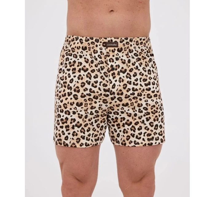 Dámské boxerky Classic 001/181 Hnědo béžová vzor - Cornette Dámské boxerky Classic 001/181 Hnědo béžová vzor - Cornette