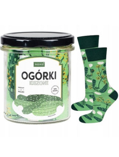Ponožky SOXO ve sklenici - Kvašené okurky
