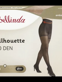 Tvarující punčochové kalhoty bez zesíleného sedu SILHOUETTE 40 DEN - BELLINDA - amber