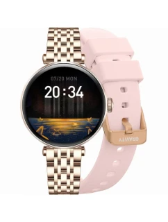 Chytré hodinky Gravity Pink Gold Silver Pink 2 Stripes GT26-4