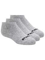 Skechers, 3 ks, unisex, bez froté, neviditelné ponožky S114041-020, šedé, velikosti 39–42 Skechers, 3 ks, unisex, bez froté, neviditelné ponožky S114041-020, šedé, velikosti 39–42