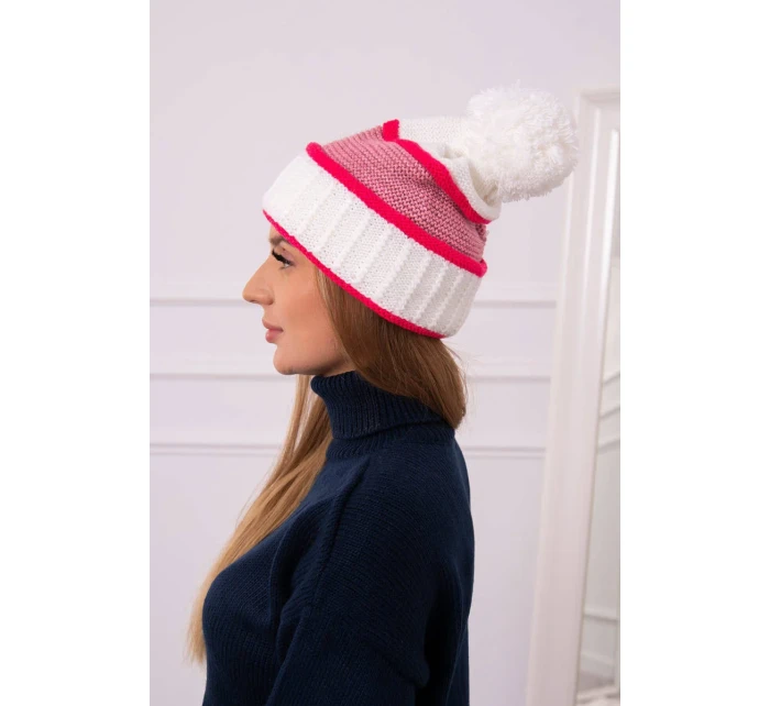 Kinga dámská čepice K297 růžová model 18751263 - K-Fashion Kinga dámská čepice K297 růžová model 18751263 - K-Fashion