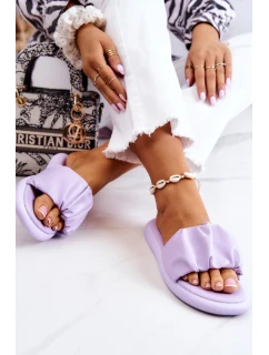 Dámské klasické pantofle fialové Feline