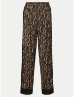 Dámské pyžamo YI90017 202 hnědé s potiskem - DKNY