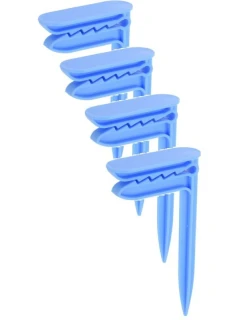 KOLÍČKY KLIPY DRŽÁKY PLÁŽOVÝCH RUČNÍKŮ DEKA 4 KS MODRÁ