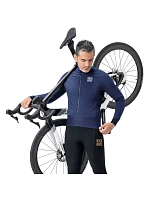 zimní fleecová cyklistická bunda velikost XL modrá model 22114165 - Rockbros