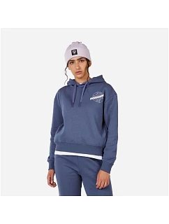 Dámská mikina ROSSIGNOL W WATERFALL H RELAX SWEATSHIRT modrá dámská