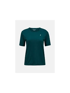 Dámské tričko PEAK PERFORMANCE W Wool-Blend Shortsleeve, zelené