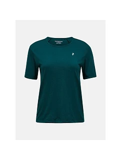 Dámské tričko PEAK PERFORMANCE W Wool-Blend Shortsleeve, zelené