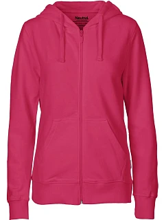 Neutral O 83301 Dámská mikina s kapucí z bio bavlny 77.8331 pink