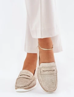 Dámské Mokasíny Z Eko Kůže Zlaté model 21689096 - EVENTO