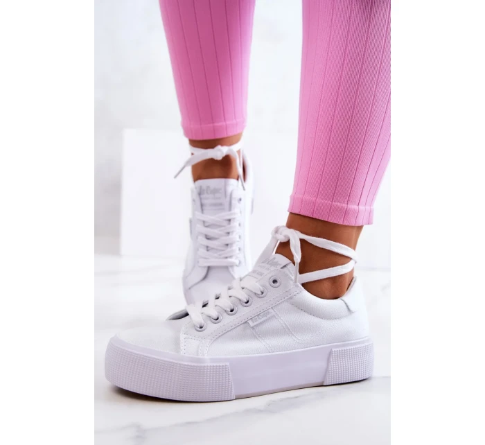 Tenisky na platformě Lee Cooper LCW-22-31-0884L Bílý Tenisky na platformě Lee Cooper LCW-22-31-0884L Bílý
